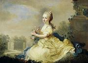 unknow artist Portrait of Maria Josepha Hermengilde, princess of Liechtenstein later Esterhazy oil painting reproduction